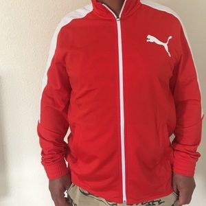 puma archive t7 track jacket red